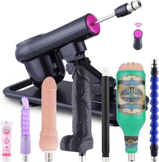 Automatic Thrusting Sex Machine with 7 Attachments and 3XLR Connector
