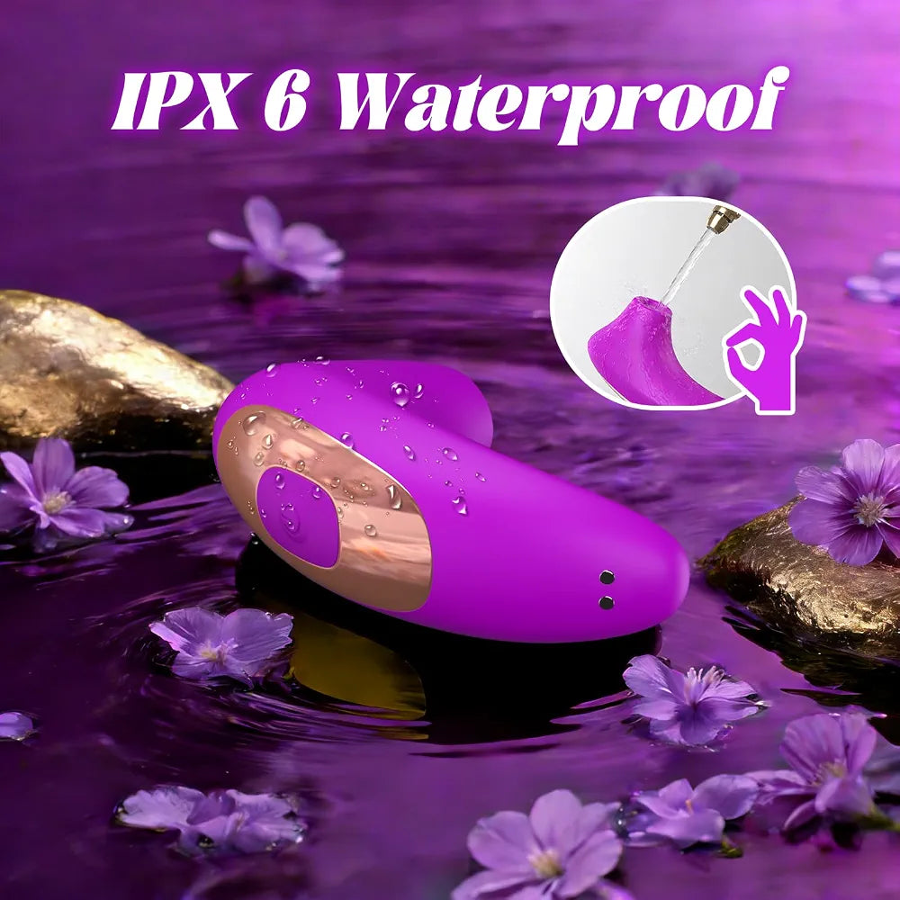 Purple Clitoral Suction and Vibration Stimulator with 10 Modes for Couples
