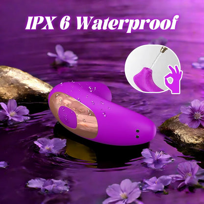 Purple Clitoral Suction and Vibration Stimulator with 10 Modes for Couples