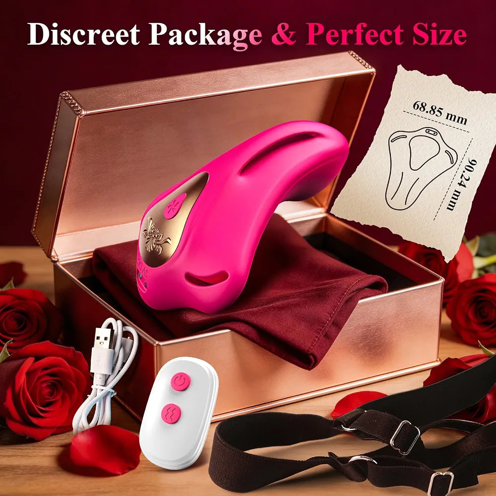 Butterfly App-Controlled Wearable Couples Vibrator with 9 Modes