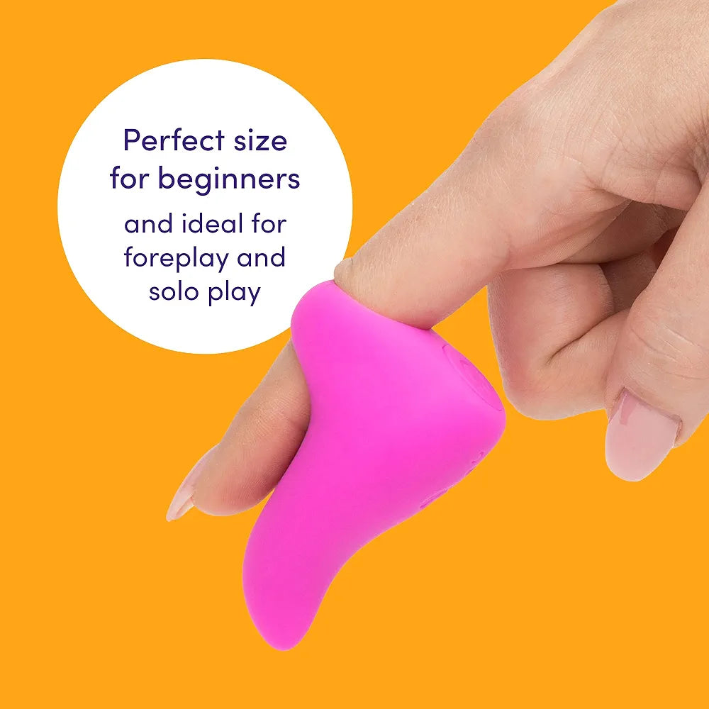 Ignite Rechargeable Silicone Finger Vibrator with 20 Modes and Travel Lock