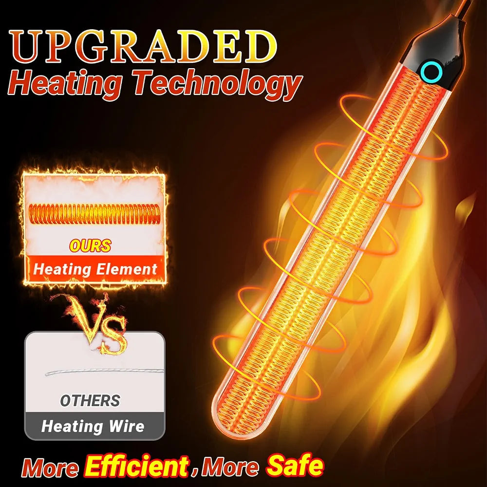 USB-Powered Intelligent Heating Rod for Masturbators and Sex Dolls with Auto-Temperature Control