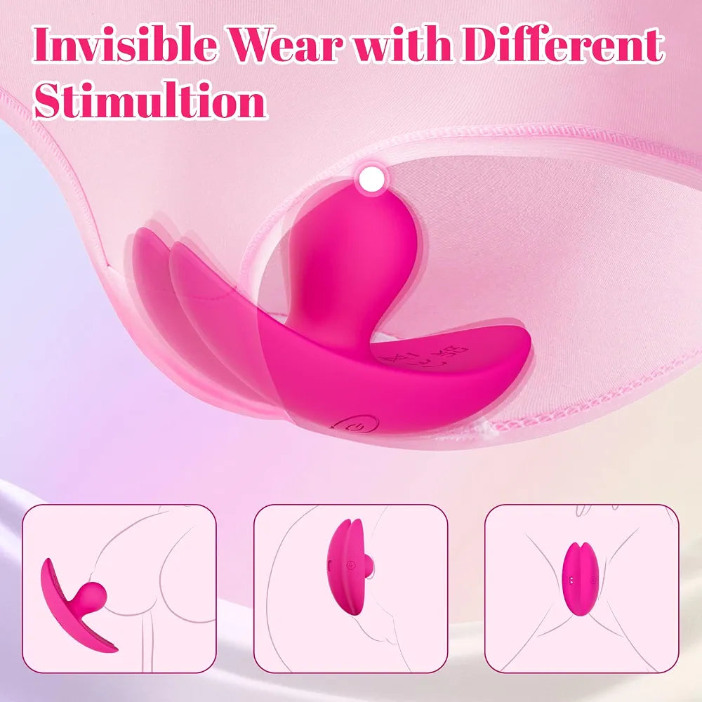 CumTide Remote-Controlled Wearable Panty Vibrator with 10 Modes for G-Spot and Clitoral Stimulation