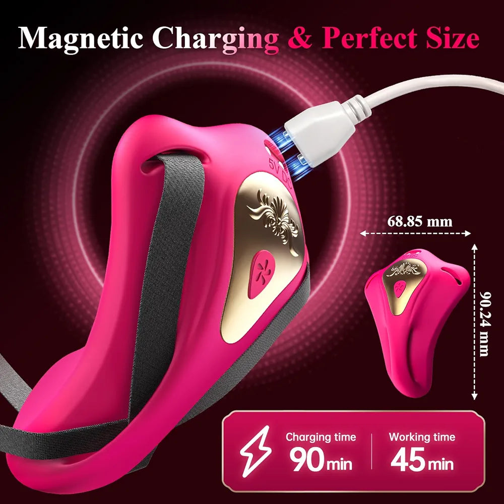 Butterfly App-Controlled Wearable Couples Vibrator with 9 Modes