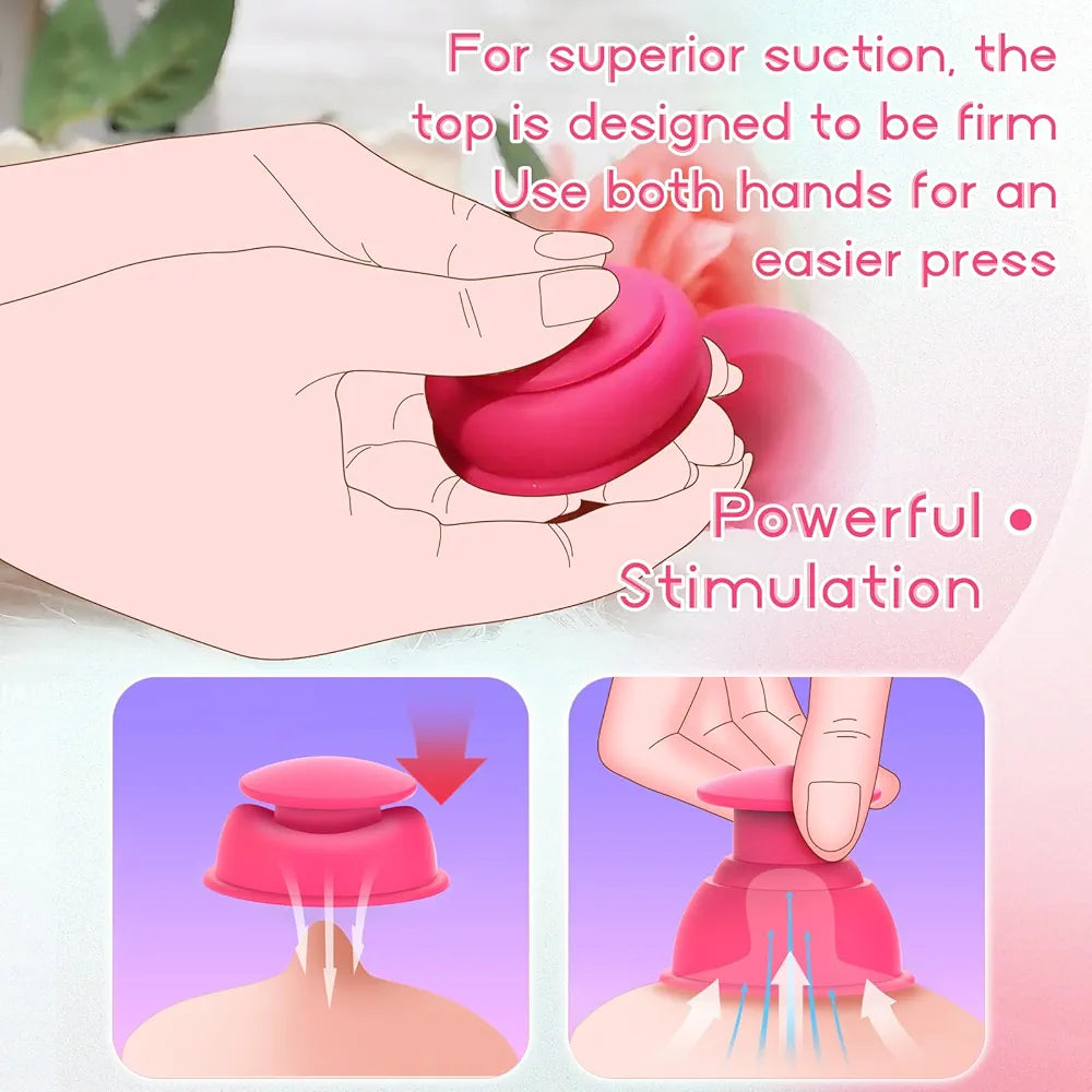 Silicone Nipple Suction Stimulator for Couples - Soft Touch Flirting Toy
