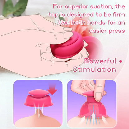 Silicone Nipple Suction Stimulator for Couples - Soft Touch Flirting Toy