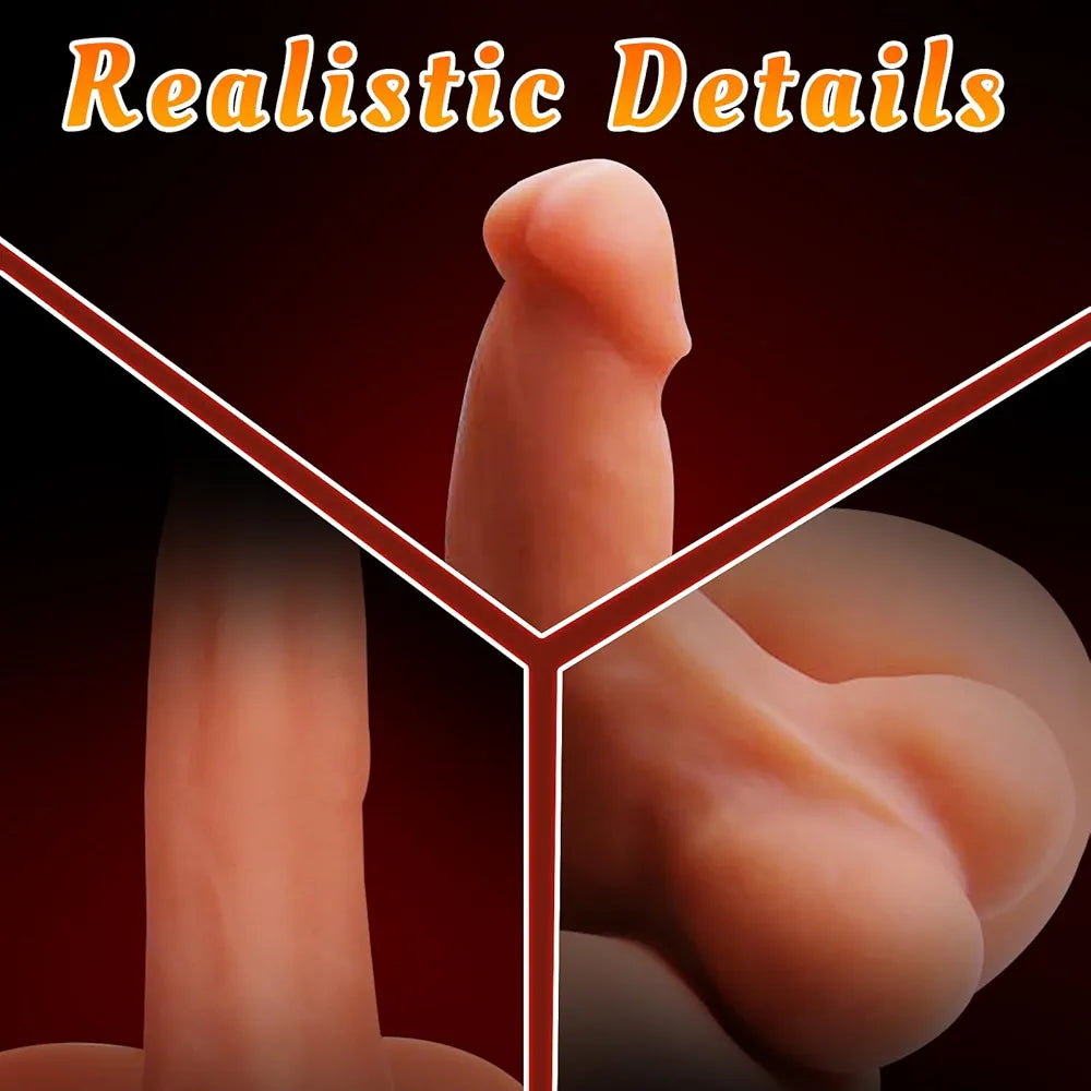 Realistic 5LB Flexible Dildo Sex Doll with 5-Inch Cock for G-Spot and Anal Stimulation