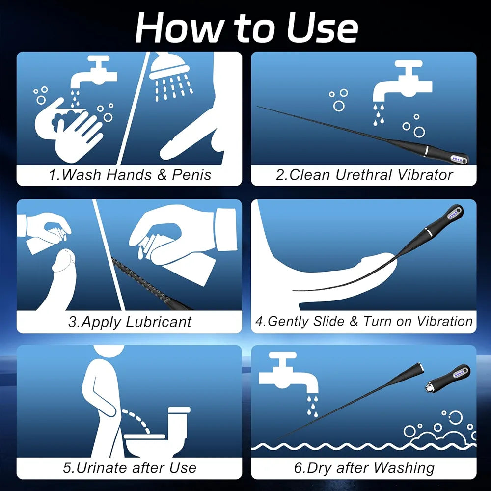 Ansunooxx Silicone Octopus Tentacle Urethral Sounding Rod and Prostate Massager with 10 Vibration Modes for BDSM Play