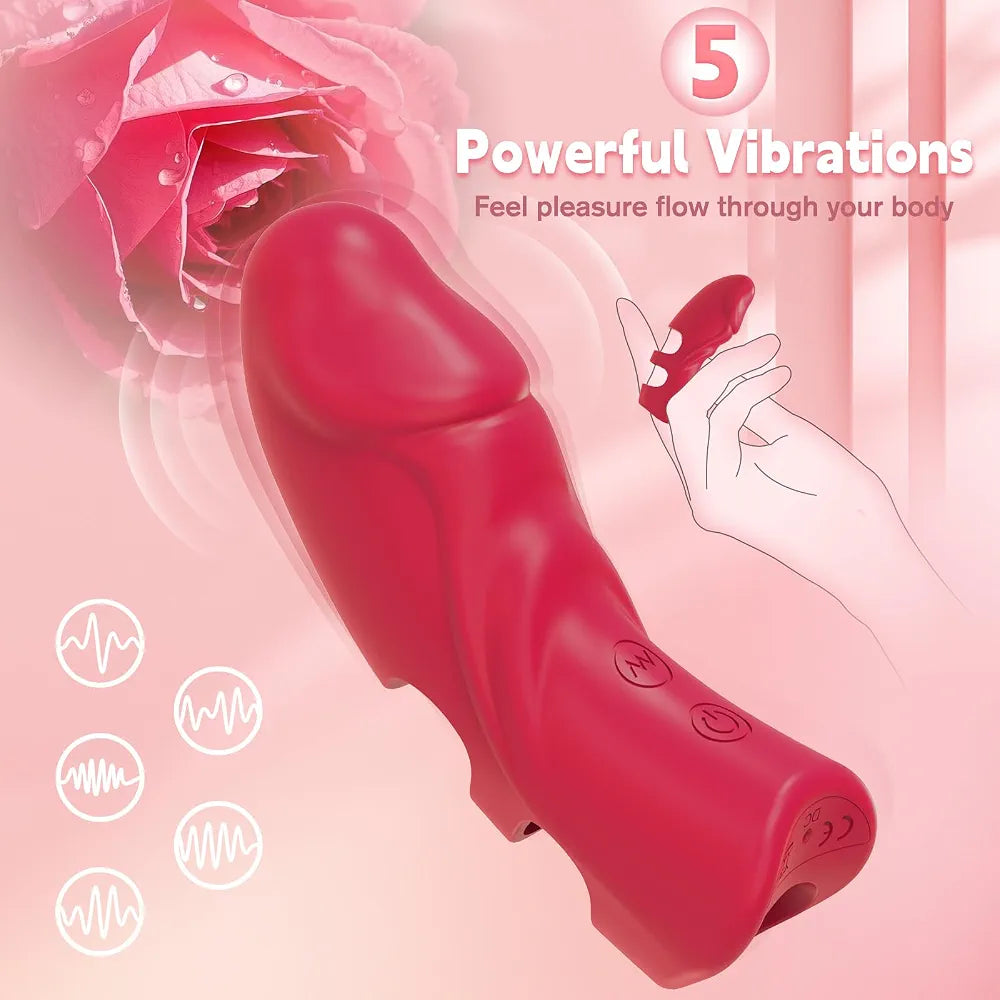 Discreet Mini Finger Vibrator for Targeted Clitoral and G-Spot Stimulation