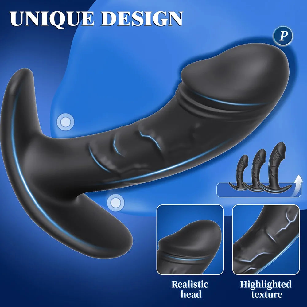 3-Piece Silicone Anal Training Kit: Beginner-Friendly Flared Butt Plugs for Prostate Massage and Couples Play
