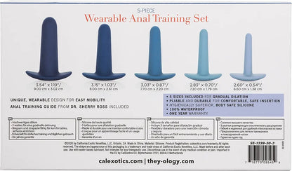 CalExotics 5-Piece Progressive Anal Training Kit with Wearable Plugs