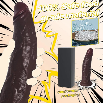 Realistic Silicone Suction Cup Dildo 3-Pack: Lifelike Soft Texture for Beginners and Advanced Users