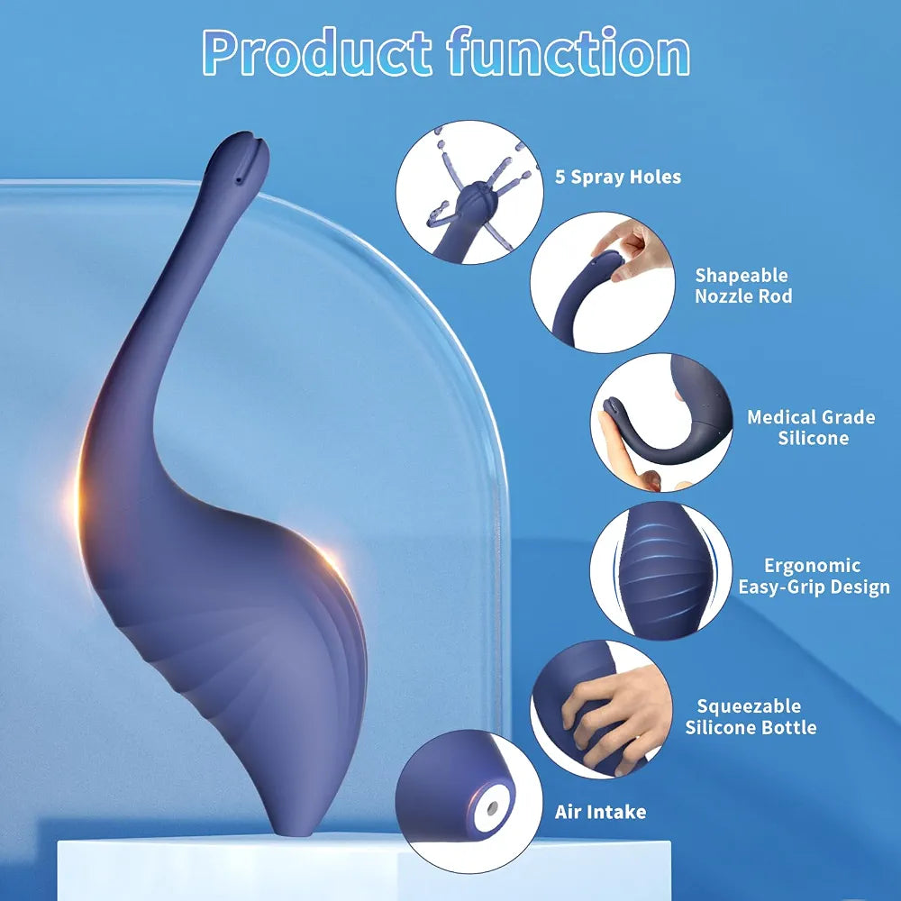 Premium Silicone Enema Bulb Kit for Colon Cleansing and Personal Hygiene