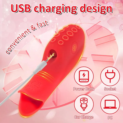 FOXWAND Discreet Mini Finger Vibrator - 10-Mode G-Spot & Clitoral Stimulator for Women