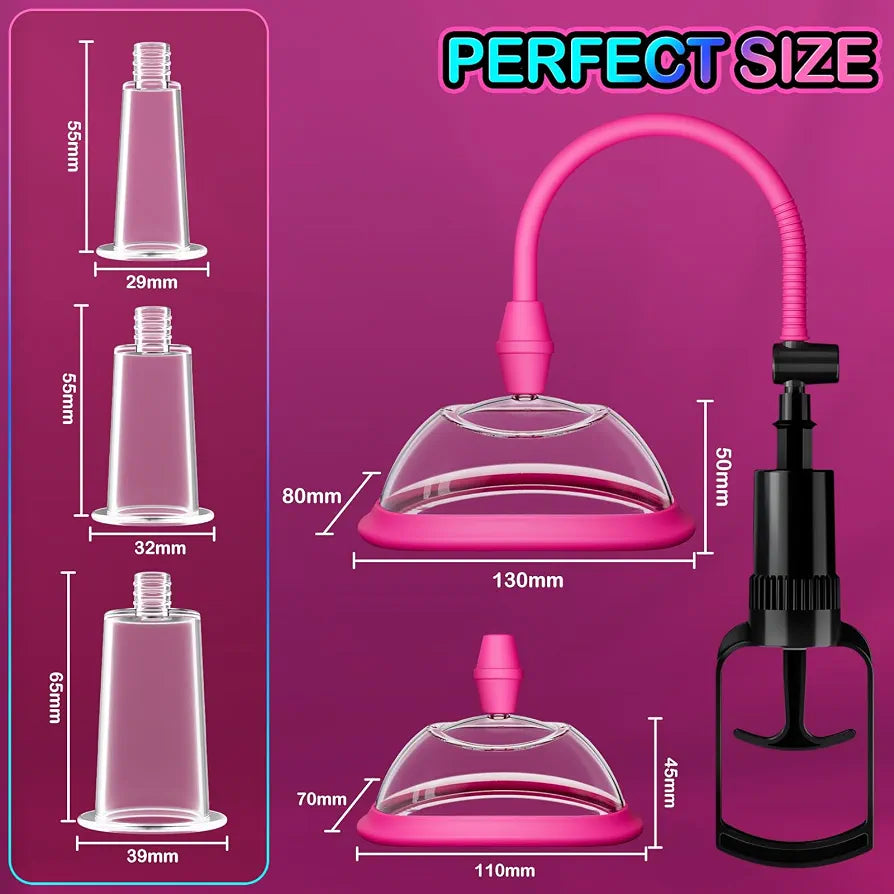 Premium Multi-Function Suction Stimulator Set with Discreet Storage Pouch