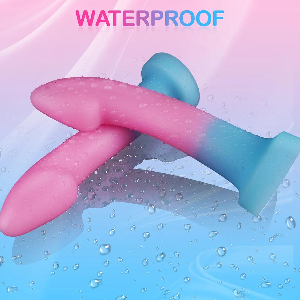 7.8-Inch Soft Liquid Silicone Dildo with Suction Cup - Versatile G-Spot and Prostate Stimulator