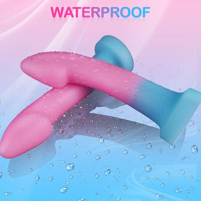 7.8-Inch Soft Liquid Silicone Dildo with Suction Cup - Versatile G-Spot and Prostate Stimulator
