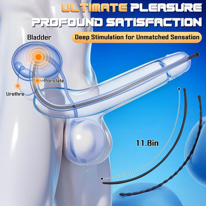 6-Piece Silicone Urethral Sounding and Dilation Training Kit for Men