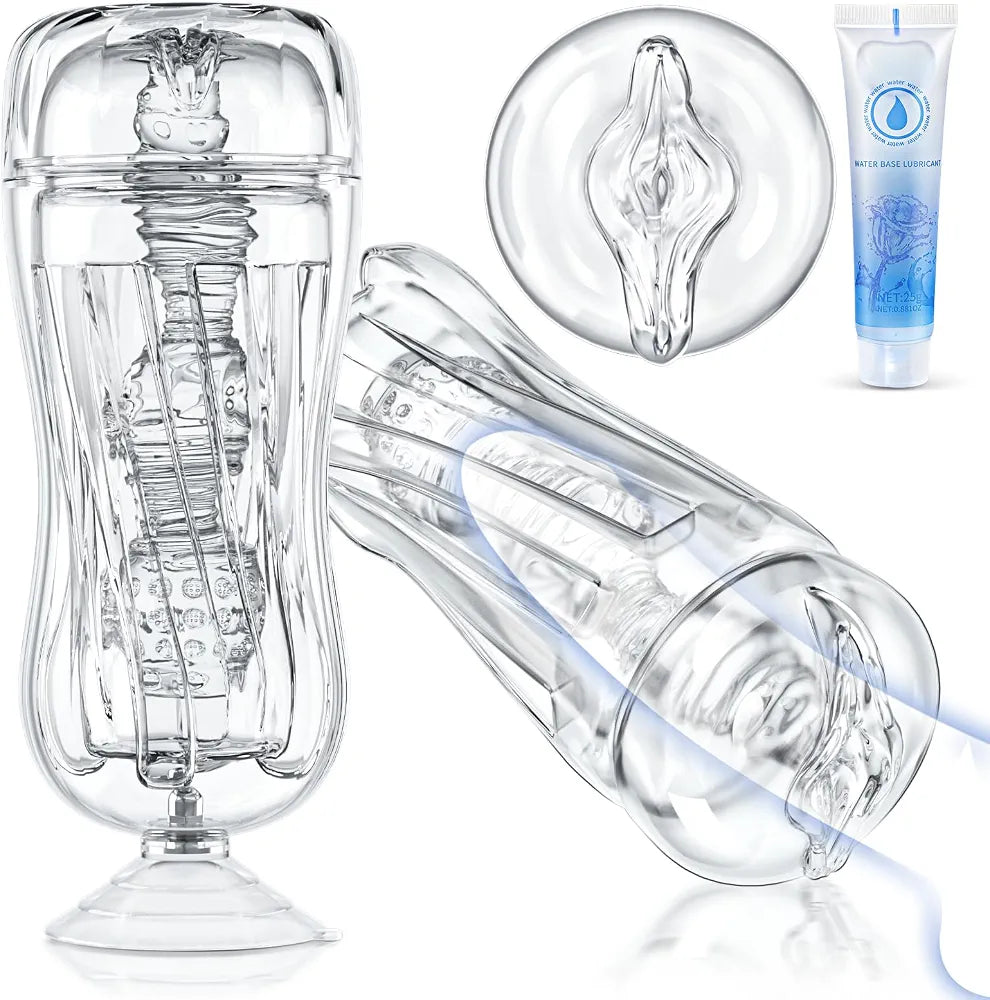 Realistic TPE Male Masturbation Sleeve with Suction Cup and 3D Texture