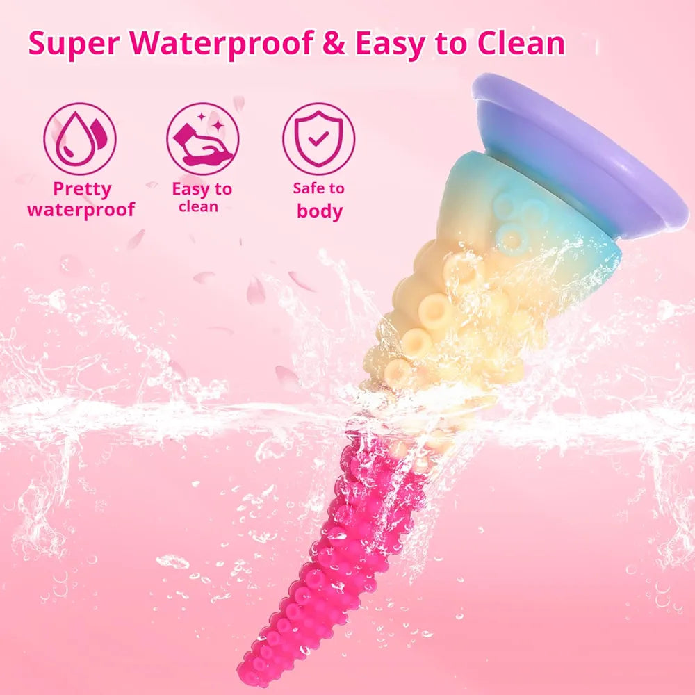 Realistic Fantasy Octopus Tentacle Dildo with Suction Cup and Prostate Stimulator