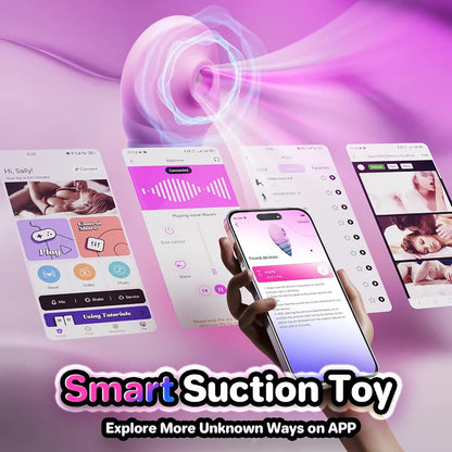 Rose-Shaped Clitoral Suction Vibrator with App Control and 10 Stimulation Modes