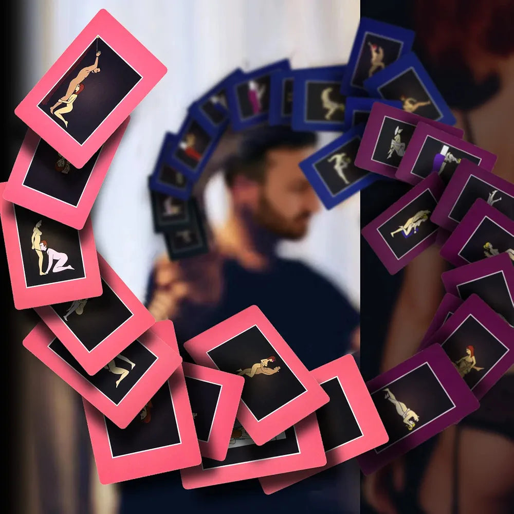 50 Adventurous Bondage & Intimacy Position Cards for Couples