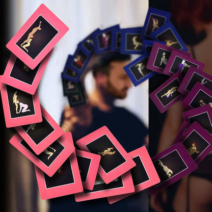 50 Adventurous Bondage & Intimacy Position Cards for Couples