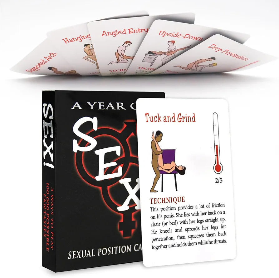 Intimate Couples' Activity Deck: Illustrated Bedroom Positions and Date Night Games