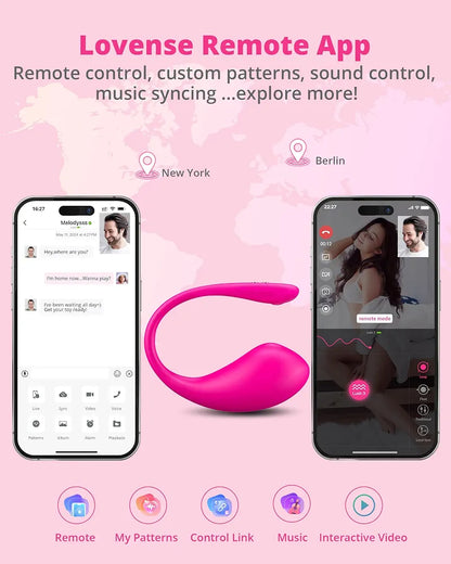 Lush 3 Wearable Remote-Controlled G-Spot Vibrator with Bluetooth App Connectivity