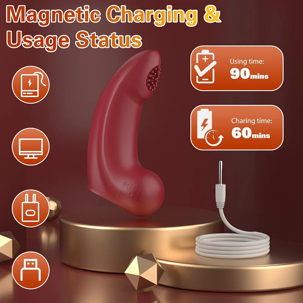 Yivans Rechargeable Silicone Mini Vibrator for Targeted G-Spot and Clitoral Stimulation