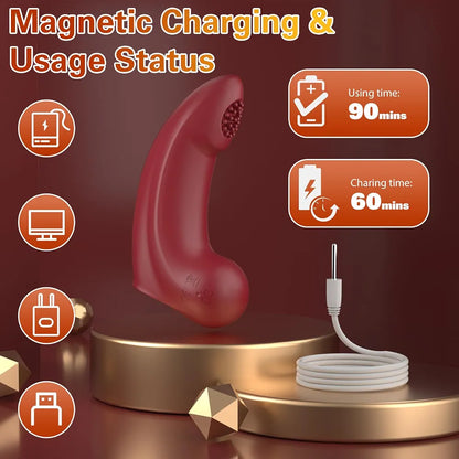 Yivans Rechargeable Silicone Mini Vibrator for Targeted G-Spot and Clitoral Stimulation