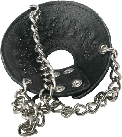 Premium Spiked Leather Ball Stretcher for Enhanced Sensation