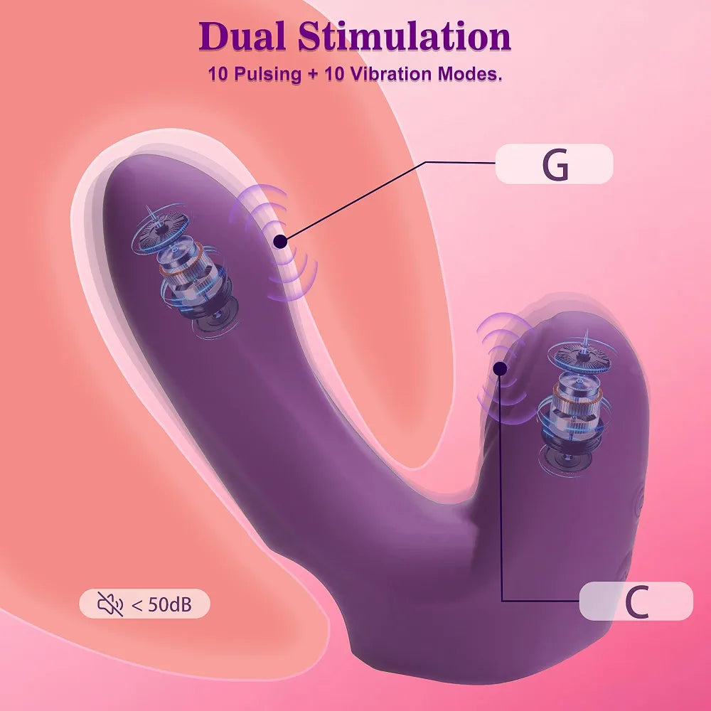 Discreet Finger-Wearable Clitoral Stimulator with 10 Vibration Patterns