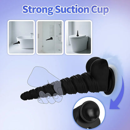 6.5-Inch Silicone Anal Training Plug with Suction Base for Beginners