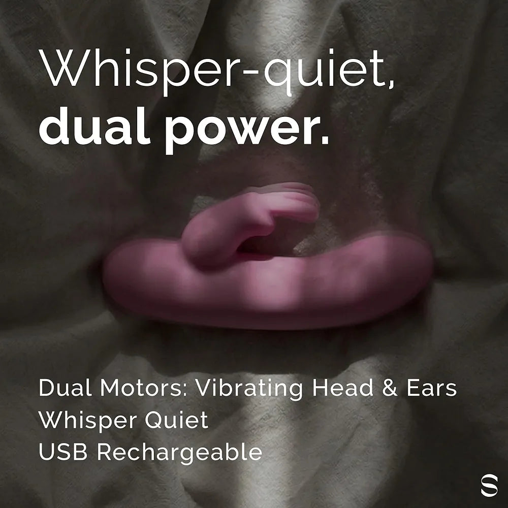 SEDUCTIFY Premium Silicone Dual-Stimulation Rabbit Vibrator with 10 Modes