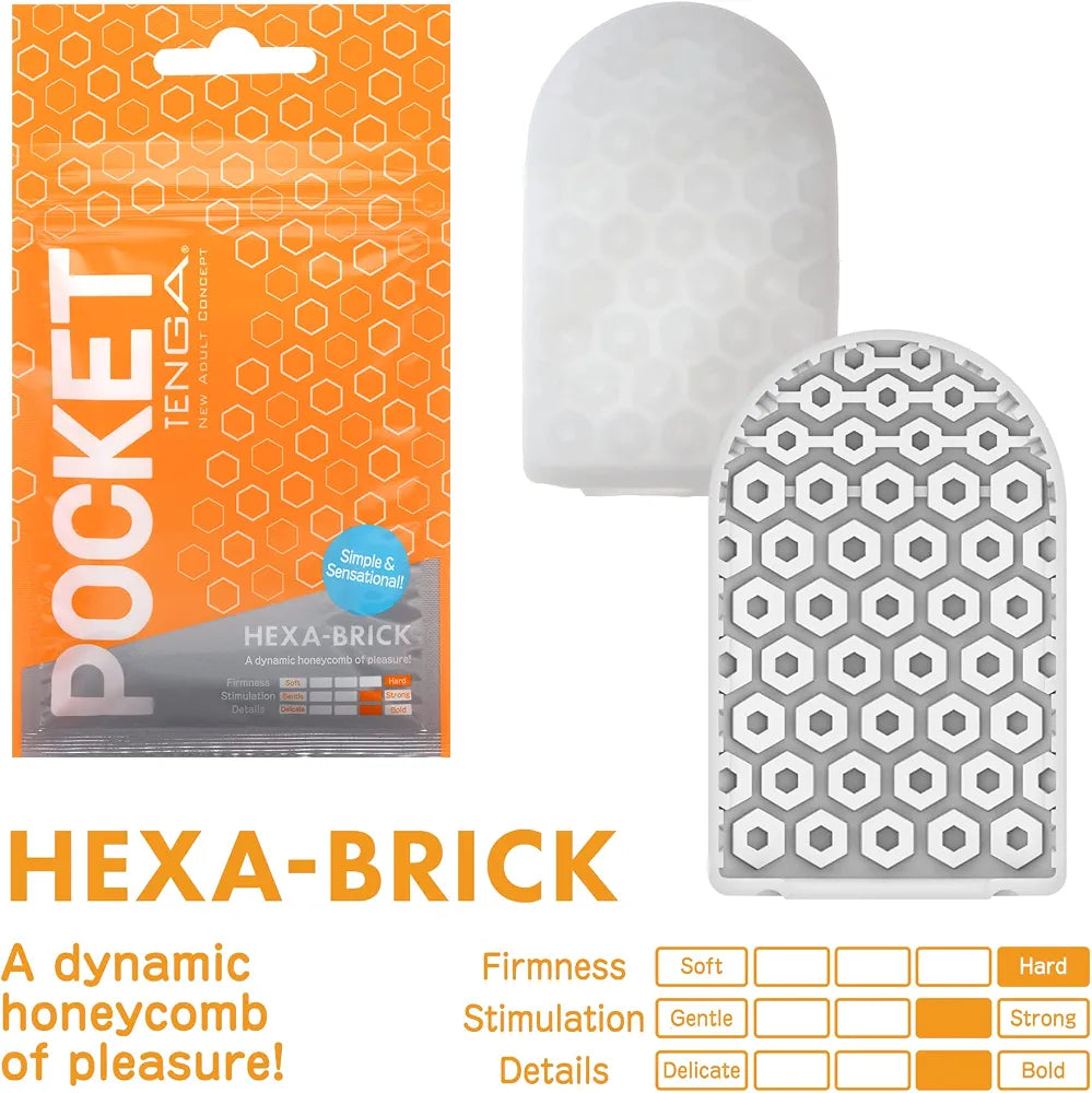TENGA Pocket Series 6-Pack Disposable Masturbator Sleeves - Variety Set for Men