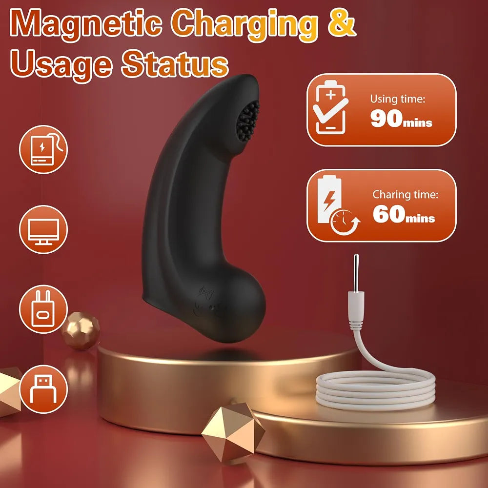 Yivans Rechargeable Silicone Mini Vibrator for Targeted G-Spot and Clitoral Stimulation