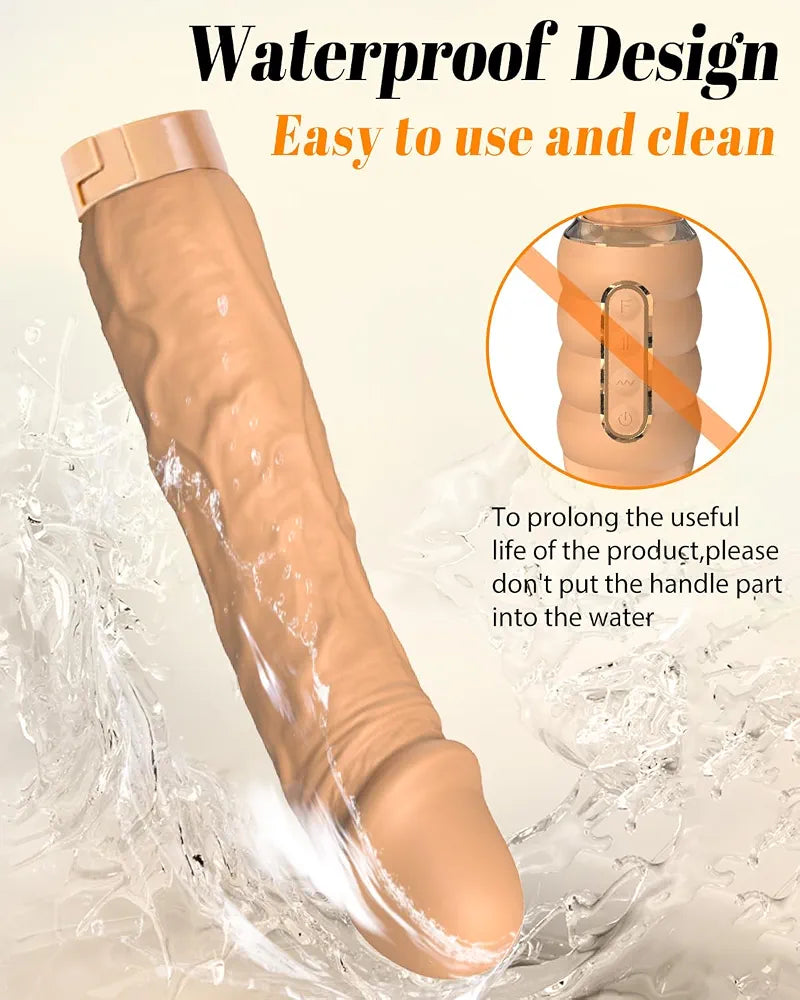 Advanced Thrusting Dildo Machine with 10 Vibration and 3 Thrusting Modes for Couples