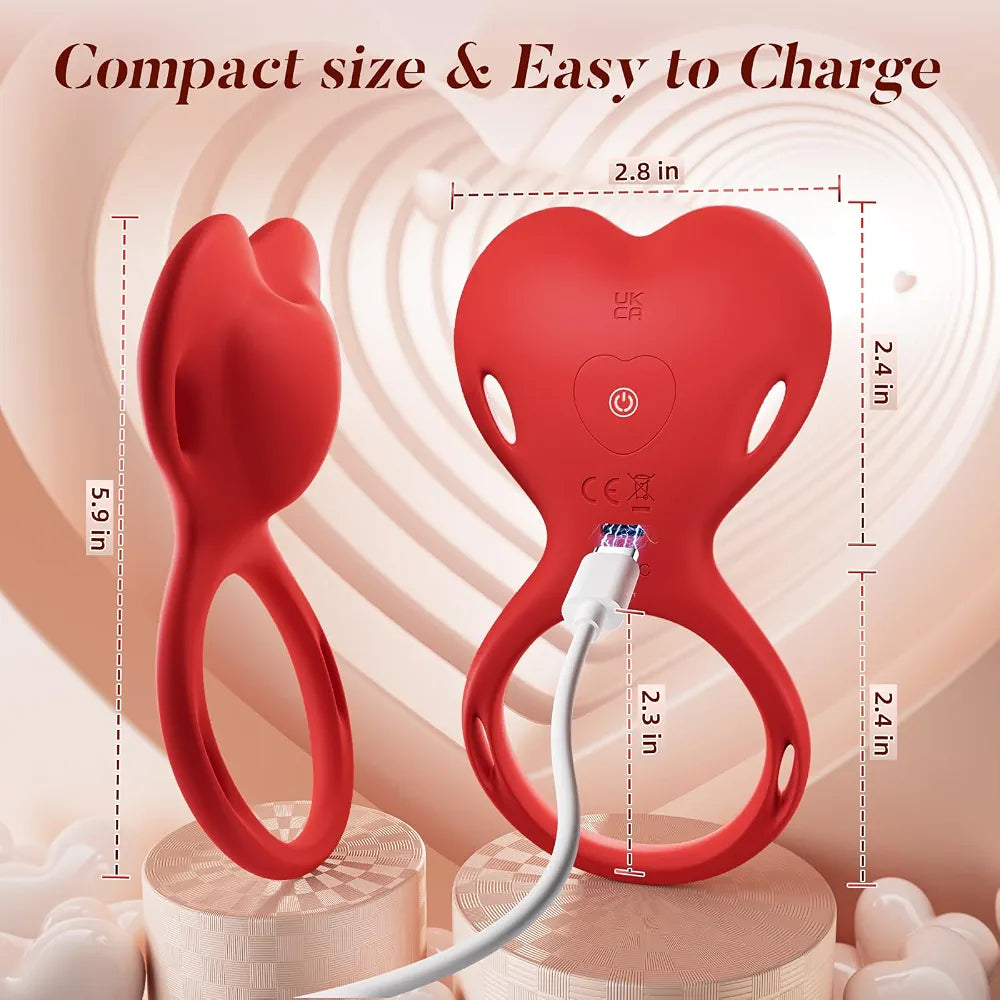 Dual-Stimulation Wearable Remote-Controlled Couples Vibrator with 10 Vibration Modes