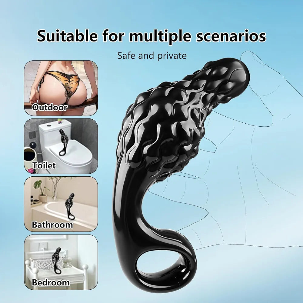 Silicone Anal Training Plug with O-Ring Base for Beginners and Advanced Users