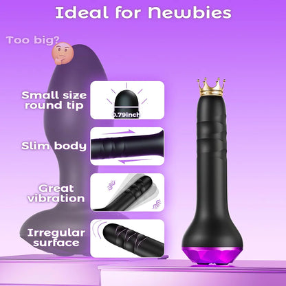 Dual-Motor Rotating & Vibrating Prostate Massager with 10 Modes