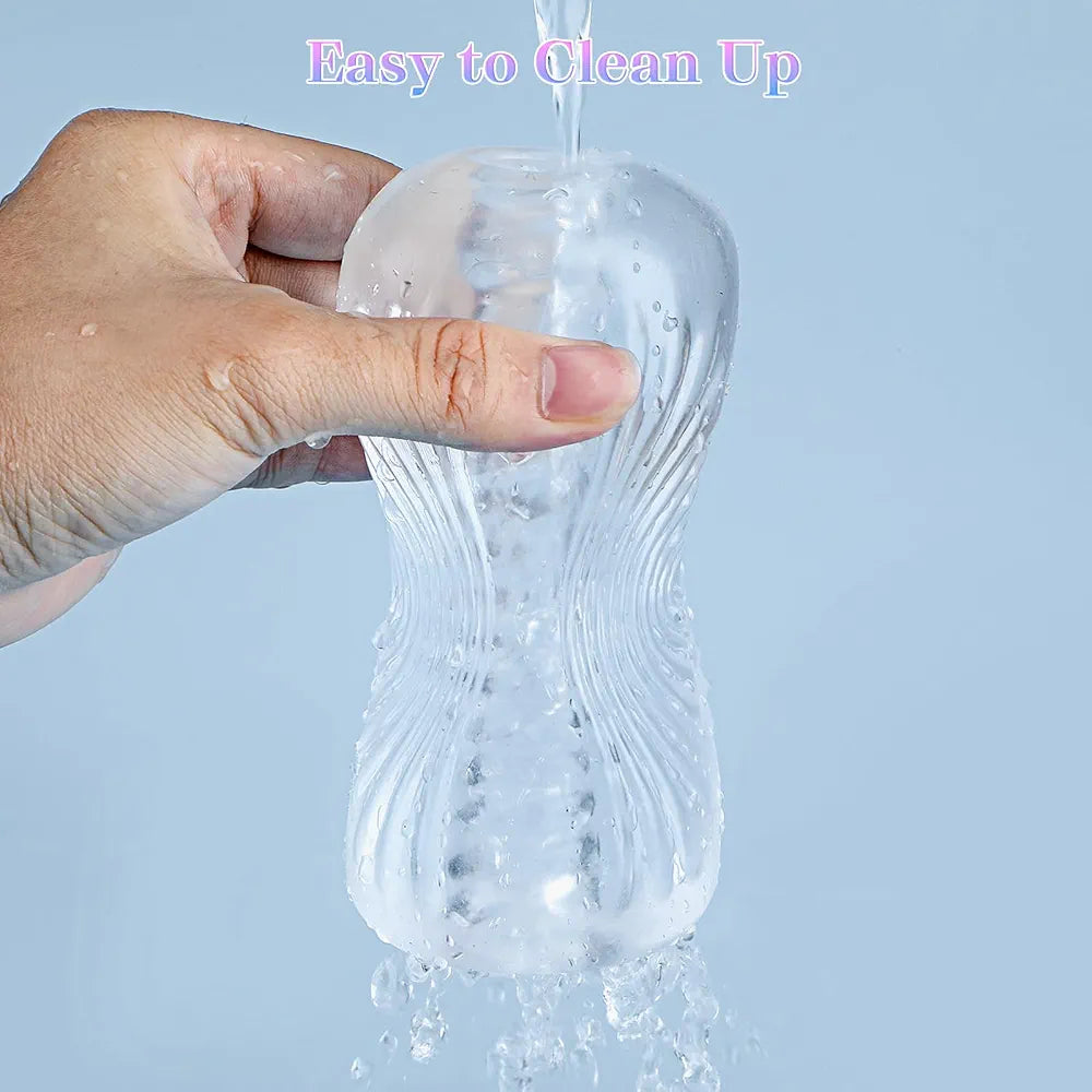 Abanney Realistic TPE Male Masturbation Sleeve with 3D Spiral Texture