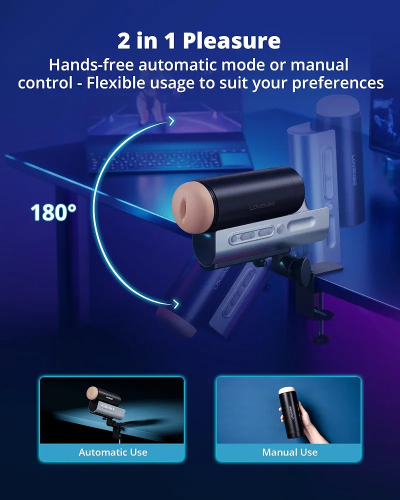 Lovense Solace Pro: Automatic App-Controlled Thrusting Male Masturbator with AI/VR Integration