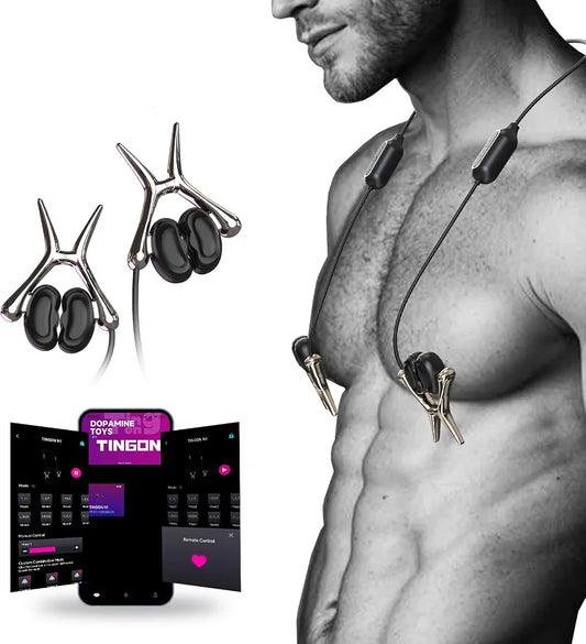 App-Controlled Vibrating Nipple and Sensitivity Clamps with 12 Modes