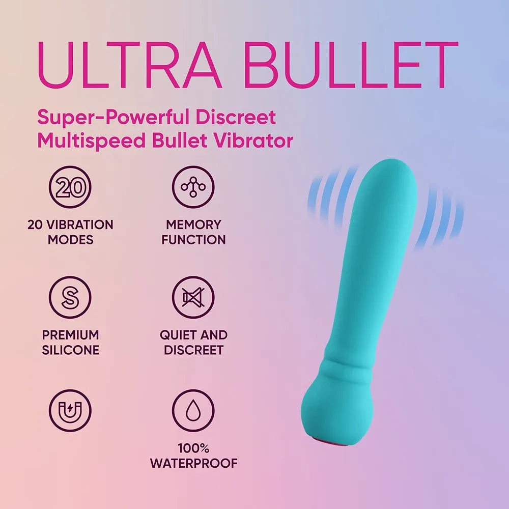 Femme Funn 20-Mode Waterproof Mini Bullet Vibrator - Rechargeable & Whisper-Quiet