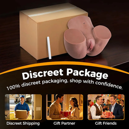 Realistic 11lb Male Masturbator with Anal and Vaginal Stroker - Lifelike Adult Sex Toy for Men