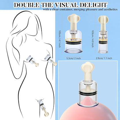 Adjustable Twist Nipple Suction Cups - Set of 2