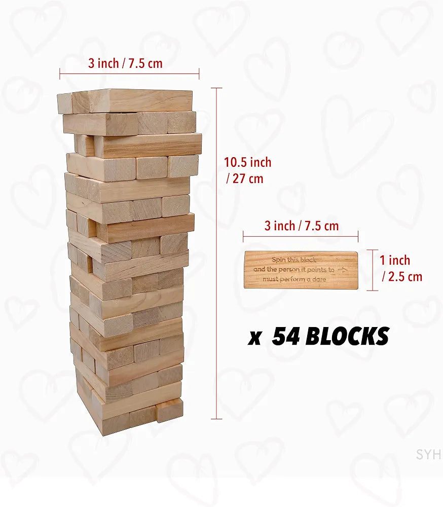 Intimate Dare Tower: 54 Flirty Challenges for Couples Date Night