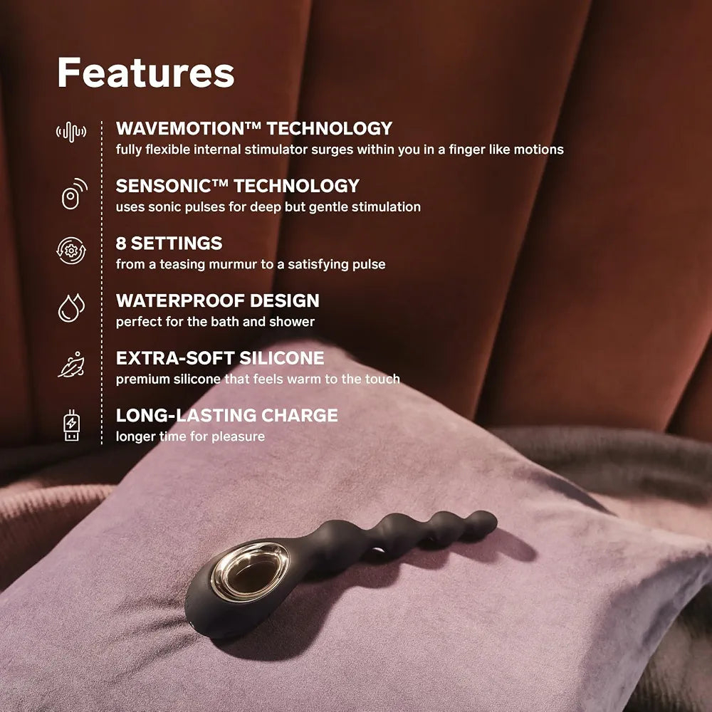 LELO Soraya Premium Vibrating Anal Beads with Bow-Motion Technology and 8 Vibration Modes