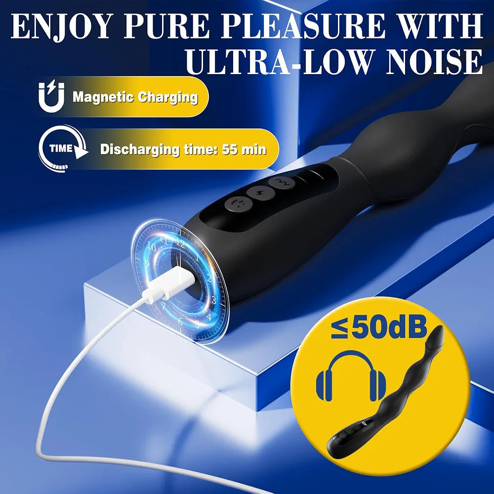 Advanced Multi-Mode Prostate Massager with Heating, Vibration, and Electric Stimulation